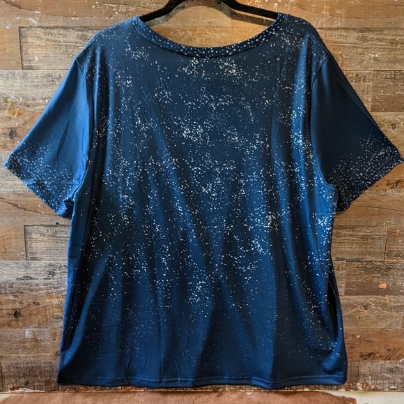 NWT Do No Harm But Take No Bull Blue Floral Bull Tee - Picture 14 of 14